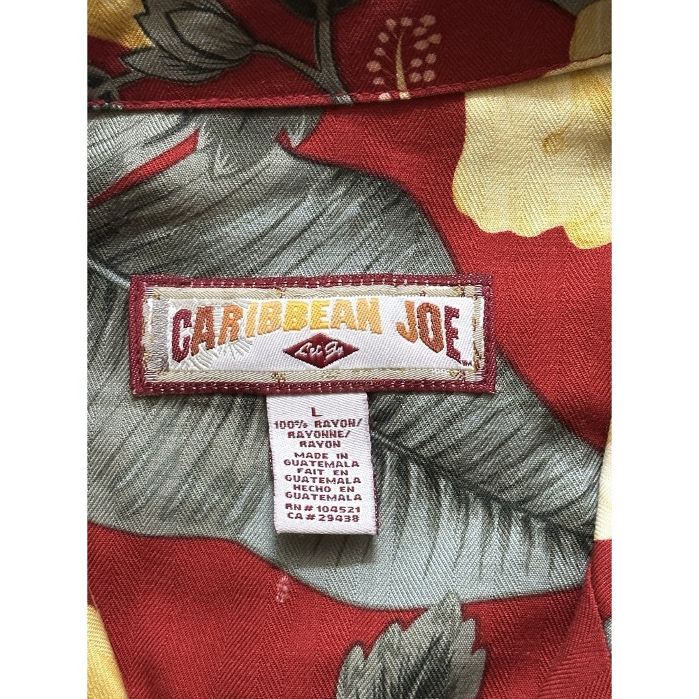 Women's Caribbean Joe Short Sleeve Button Up Shirt - Large - Picture 4 of 4